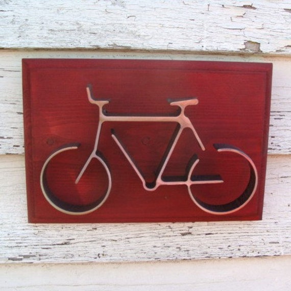 Bike Wall Art Wall Art Cyclist Gift Bicycle Decor Metal