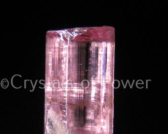 One Pink Red Tourmaline Crystal! aka Rubellite! Genune All Natural Crystals! Some Are Terminated with Rainbows! Most are Gem Quality!