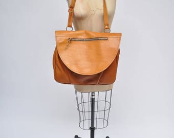 vintage leather bag satchel MAIL BAG handbag tote messenger bag