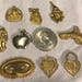Choose One Gold Brass NEEDLEMINDER Cross Stitching-Cross Stitch-Embroidery-Hand Embroidery-Needlepoint