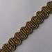 3-1/8 Yards Italy Metallic Sewing Trim Ribbon Gold BD61