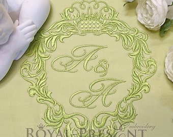 Machine Embroidery Design - Abstract vintage frame