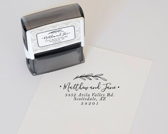 Custom Address Stamp, Self Inking Return Address Stamp, Personalized Address Stamp, Custom Stamp, Wedding address Stamp & invitation stamp