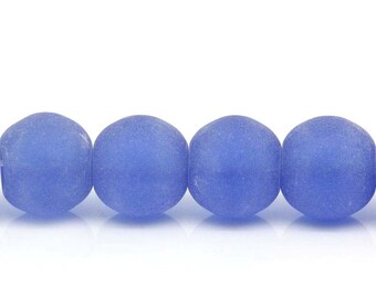 M* - 10 mm Frosted Glass Beads (1414)