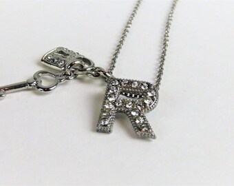 Lock & Key Initial Necklace