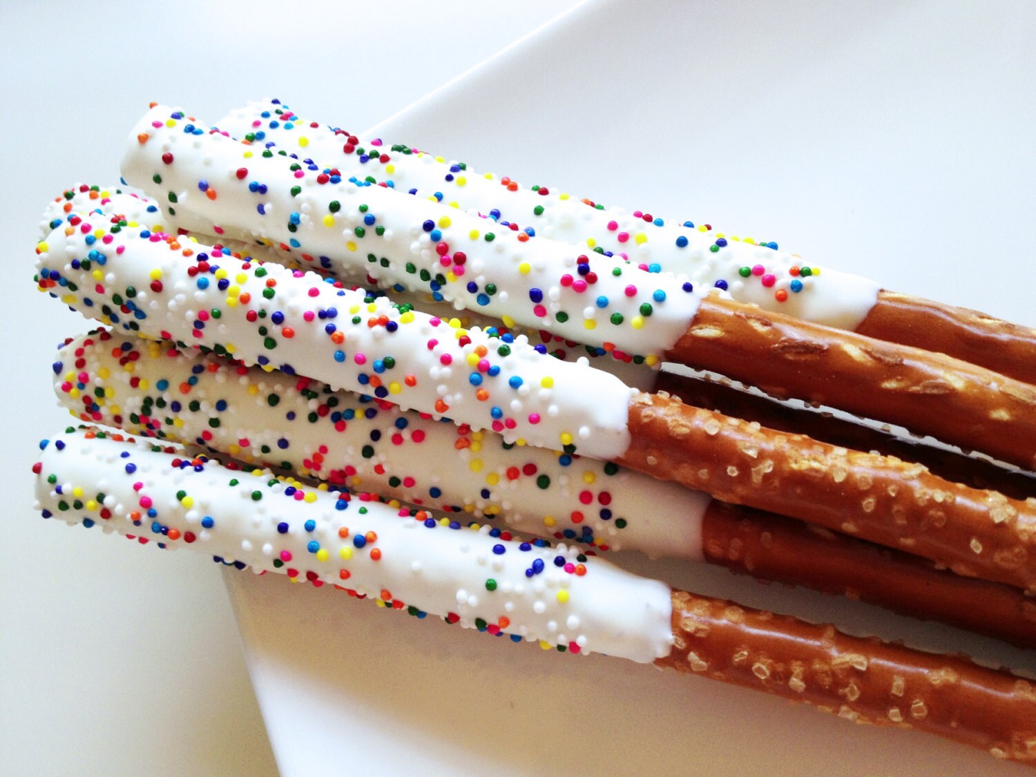 pretzel rods with frosting