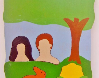 Adam and Eve Shaped Puzzle