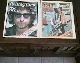 TWO Rolling Stone Magazine - January 26 1978 # 257 November 16, 1978 - # 278 - BOB DYLAN Cover
