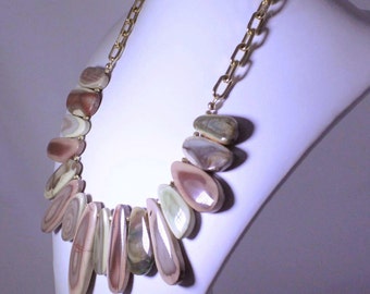 Imperial Jasper Necklace Large Statement Necklace Unique Stone Necklace Nugget Rare Stone Necklace Chain Necklace IJ-N-201-001