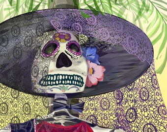Dia de los Muertos: Catrina in Lace