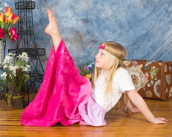 Girl's Maxi skirt - Boho maxi skirt - Toddler Maxi skirt - long skirt - tie dye skirt - summer skirt - Bohemian skirt - pink skirt - maxi