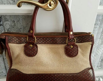 Vintage Brahmin Handbag, Retro Purse, Brahmin Pocketbook, Gift for Women, Ladies Pocketbook, Leather Handbag, Gift Giving