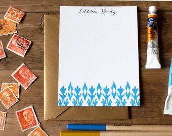 Ikat Personalized Flat Notes - Set (10)