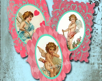 Cupid Valentine Collage Sheet 9