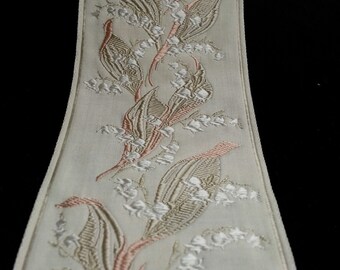 Vintage French Traditional Lily of the Valley Ribbon