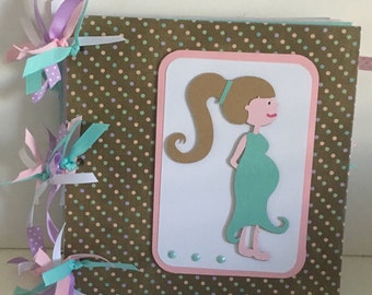 Pregnancy 8 x 8 Premade Chipboard Album