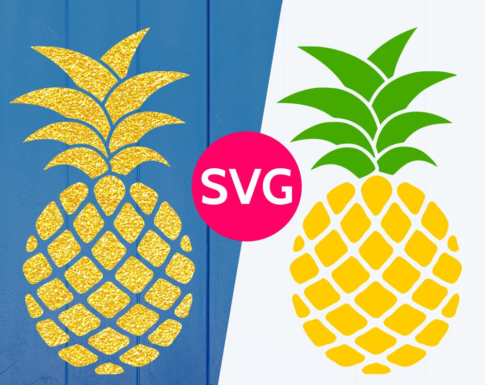 Download Pineapple SVG file for Cricut & Silhouette, SVG Pineapple svg cut file Monogram frame, Tropical ...