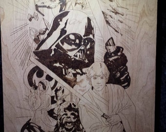 Woodburning - Pyrography - Star Wars