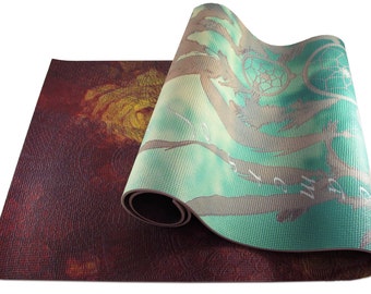 Two Sided Yoga Mat - Pick ANY Two Designs (Adult Mat - Just message me your 2 design choices)