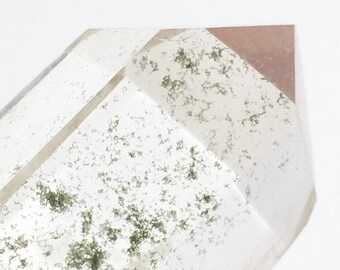 Lodolite Included Quartz Point, Crystal Gemstone Mineral, Metaphysical New Age Reiki Healing