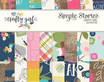 Simple Stories Crafty Girl 6x8 Paper Pad #10195