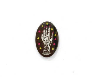 Tattooed Lady Hand Enamel Pin