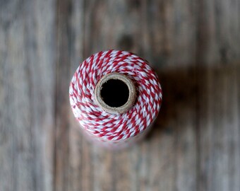 Red Baker's Twine - 12ply - 100 Meters Cotton Twine