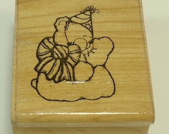 Beary Special Day Wood Mounted Rubber Stamp By DOTS S 137 Birthday, Birth, Shower, Baby, Celebration, Party