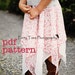 Instant Download - PDF Be There or Be Square Handkerchief Skirt Pattern for Babies, Toddlers, Girls Sizes 6-9m through 12