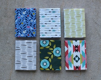 ORGANIC Mini Notebook - Various Colors/Patterns - Mini Composition Book