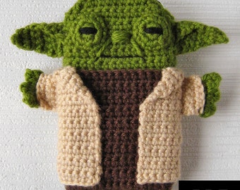 PDF PATTERN -Yoda - Star Wars - iPhone 7, 6, 5 crochet case (cozy, sleeve, cover)