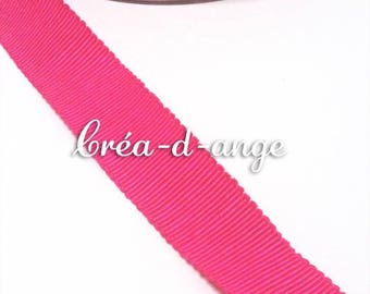 Grosgrain Ribbon pink Fuchsia 16mm wide sold by 10cm