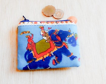 Elephant Gift for Women/ Bridesmaid Gift/ BFF Gift/ Coworker Gift/ Gift for Her/ Wife Gift/ Make Up Bag/ Gift for Mom/ Bestfriend Gift Pouch
