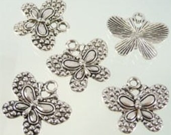 3 charms Butterfly 25 x 21