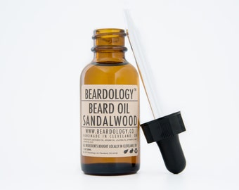 Sandalwood - All Natural Men's Beard Oil - Glass 1oz Bottle