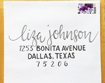 Wedding Calligraphy - Custom Hand Drawn Lettering and Styles: Pansy