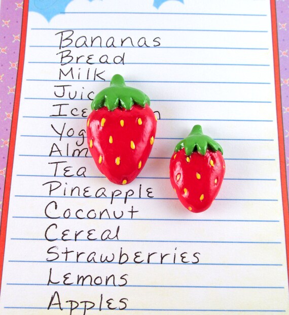 Items similar to Strawberry Food Cute Fridge