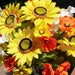 Sunflower Cemetery Arrangement in Vase with Spike