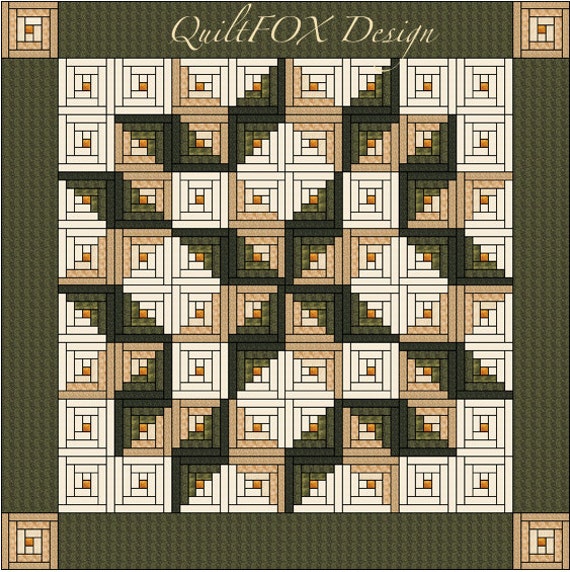 Log Cabin Quilt Pattern Log Cabin Carpenter Star King