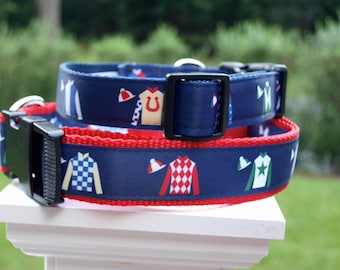 Kentucky Derby Jockey Silks Collar / Jockey Jerseys / Horse racing Collar / Saratoga Springs Collar / Kentucky Derby / S/M and M/L