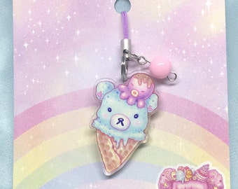 Mint Bearcone Keychain / Cell Phone / DS Charm