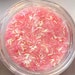 Pink Iridescent Tinsel Glitters. 5 grams
