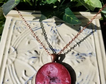 One of a Kind Resin Pendant