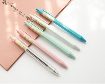 Cream Color Gel Pen - Kawaii Pens, Cute Stationery, pen,MUJI pens