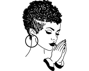 Free Free 136 Black Woman Praying Svg Free SVG PNG EPS DXF File