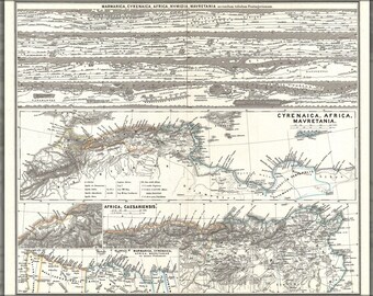 Poster, Many Sizes Available; 1865 Spruner Map Of Northwestern Africa, The Magreb, And The Barbary Coast In Antiquity