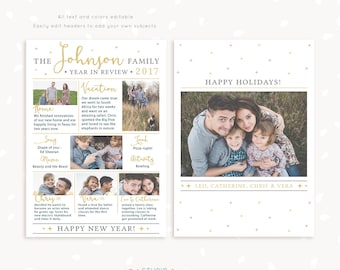 year in review christmas card template 2017 overview year in review template year - Year In Review Christmas Card year in review christmas card template 2017 overview year in review template year - Year In Review Christmas Card