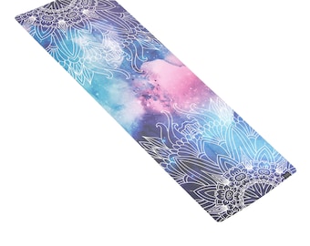 MERAKI Luxe Printed Yoga Towel Travel Yoga Mat | Premium Eco Friendly Soft Suede