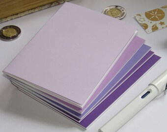 Midori Inserts--"Dramatic Monochromatic Purple" Set of 5 Shades-Purple Traveler's Notebook Inserts A7 Passport FN Personal Reg A6 B6 Cahier