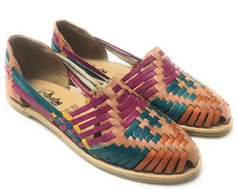 Original Mexican Huarache sandals . Women's leather sandals